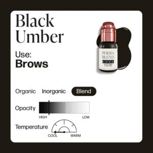 رنگ تاتو پرمابلند لوکس بلک آمبر LUXE Black Umber