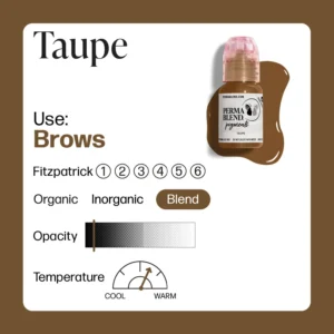 رنگ تاتو پرمابلند تاپ Taupe