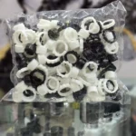 تشتک انگشتی رنگ تاتو و اکستنشن مژه بسته 100 تایی
