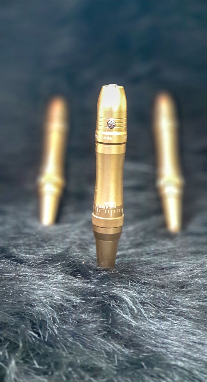 14 Volt Gold Screw Tattoo Machine دستگاه تاتو پيچي ١٤ ولت طلايي